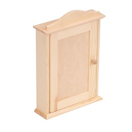 Wooden Key Cabinet 6 Hooks