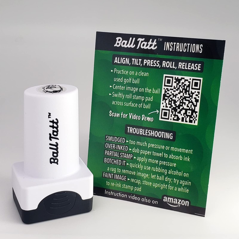 Ball Tatt - Marine Bulldog Golf Ball Stamp, Golf Ball