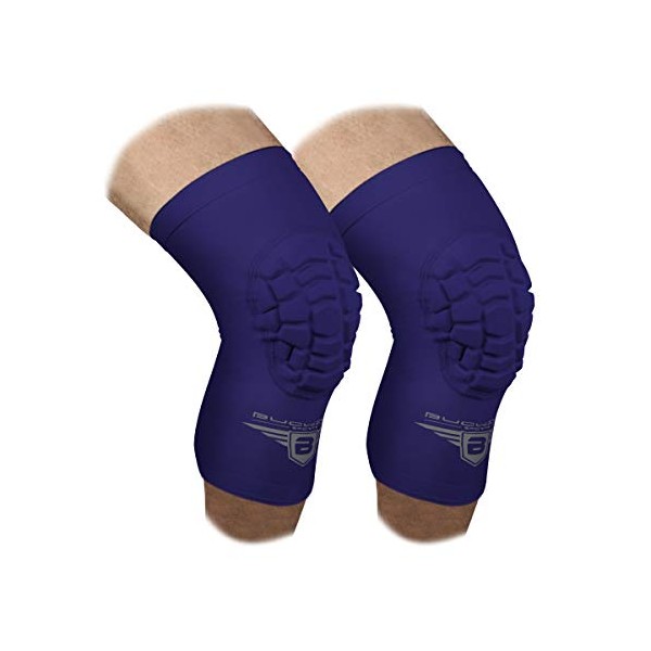 Bucwild Sports Compression Knee Pads for Basketball Volleyball Wrestling - Youth/Kids & Adult Sizes