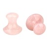 2pcs Gua Sha Massage Tool Mushroom Shape Rose Quartz Jade