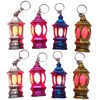 Uonlytech 20pcs Mini Keychain Flashlights LED Pocket Ramadan Lantern Keyring
