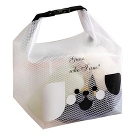 Cosmetic Bag, THETAG Waterproof Transparent Toiletry Bag Family Mesh Bath Bag Mesh Bag for Sand Toy Handbags Plastic Daily Travel Shower Bag with Carry Handle for Beach, Holiday, Rice