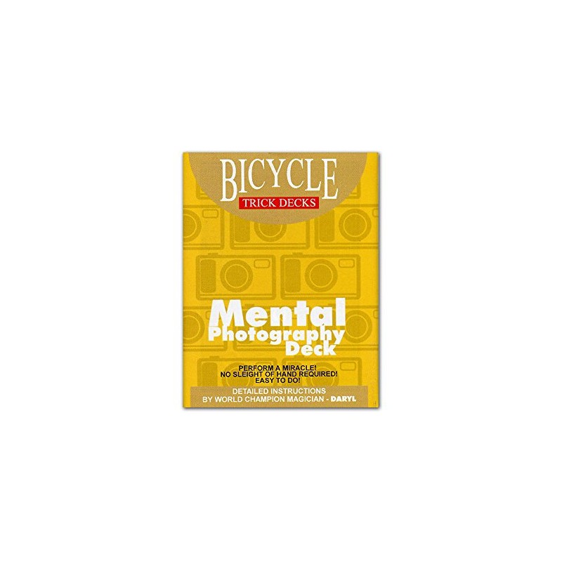 Murphy's Magic Mental Photo Deck Bicycle (Blue) - Trick