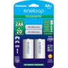 Eneloop Panasonic K-KJS1MCA2BA D Size Battery Adapters AA 2100 Cycle