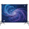 7x5ft Blue Purple Galaxy Nebula Backdrop Cosmic Space Photography Background