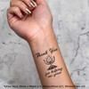 4 x 'Thank You For Helping Me Grow' Temporary Tattoos