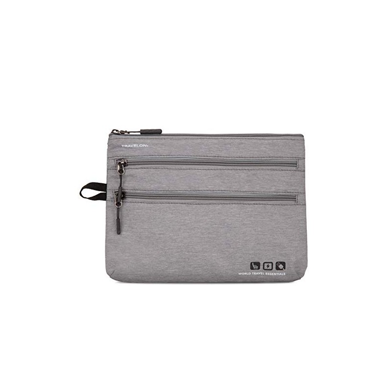 Travelon World Travel Essentials Seat Pack Organizer, Gray Heather, One