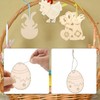 KSVFTB 40 Pcs Easter Crafts for Kids, Wooden Eggs, Wooden