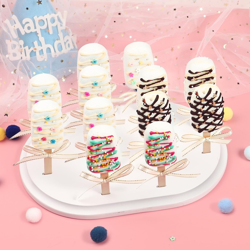 Webake Cakesicle Stand Display Popsicle Sticks Holder 12 Count Wooden