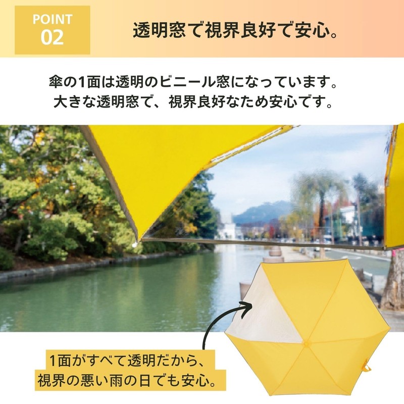 estaa (esta) Kids Folding Umbrella with Safety Design to Prevent