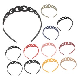 TOVINANNA 12pcs Heart Shaped Headbands for Women and Girls Fashionable and Stylish Face Washing Accessories for Makeup Sports and Daily Wear Random Designs