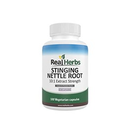 Stinging Nettle Root 101 Pure Extract 750mg (Equivalent to 7500mg of Raw Stinging Nettle Root) - 100 Vegetarian Capsules                              