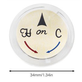 CChiai 2PCS Faucet Index Buttons Shower Knob Replacement Universal Hot Cold Bathroom Sink Handle Buttons Bathtub Faucet Handle Conversion Decorative Cover