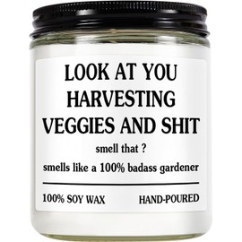 Gardening Gifts for Women - Unique Plant Lover Present, Funny Garden Gift, Eco-Friendly Candle, Best Gift for Gardeners, Mothers Day Gifts Cool Plant Mom, Funny Gardening, Growing Candle