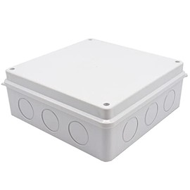 Junction Box, Electrical Project Case ABS Enclosure Waterproof ABS DIY Power Outdoor Enclosure Dustproof IP55 Connector Junction Box Case(200 * 200 * 80mm)