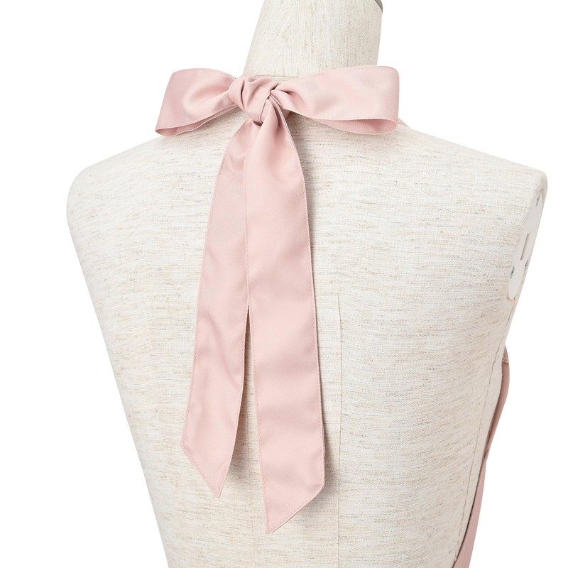 Francfranc Tweed Full Apron Pink, Pink
