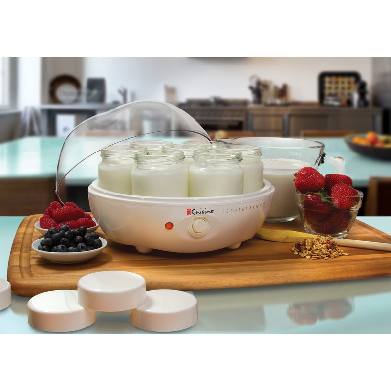 Euro Cuisine YM80 Electric Yogurt Maker Machine- Promote Gut Health