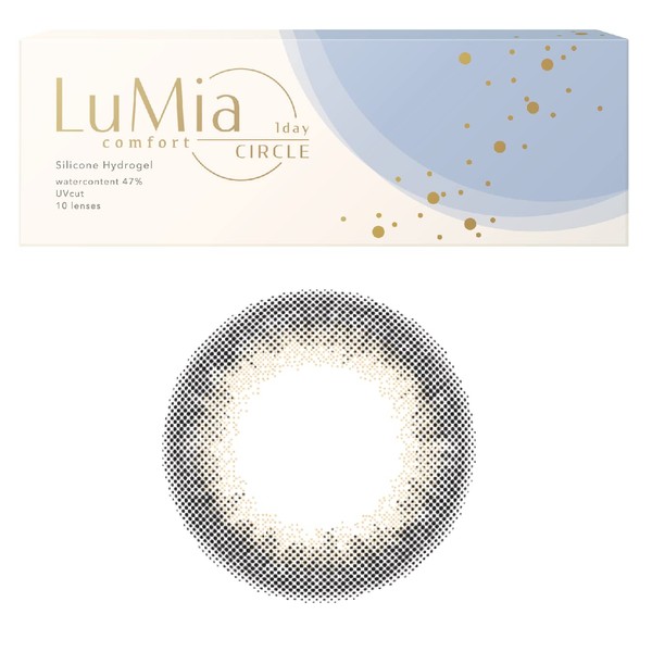 ルミア コンフォートワンデーサークル(LuMia comfort 1day CIRCLE) 10枚入り【ルースブラック】-2.50