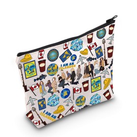 WZMPA Come From Away Musical Makeup Bag Beverley Fans Gift Come From Away Beverley Theatre Zipper Pouch Bag For Musical Lover (we all away)