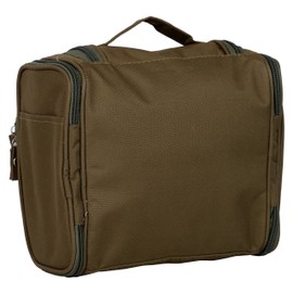 Iktu Multifunction Unisex Zipper Toiletry Bag Travel Organizer Hanger Storage Waterproof Makeup Pouch Cosmetic Case (Olive Green), Green, 22.5 cm x 5.5 cm x 22.5 cm, Travel Accessories