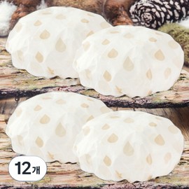 Deep Talk Perm Dyed Vinyl EVA Shower Cap Luxury Waterproof Bathing Cap DT0936 12 Pieces Apricot / 딥톡 파마약 염색비닐 EVA 샤워캡 고급 방수 목욕 모자 DT0936 12개 살구