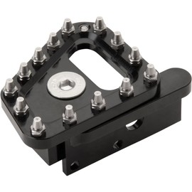 Tusk Aluminum Brake Pedal Replacement Oversized Toe Tip Black For GASGAS MC 125 2021-2025