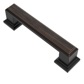 Alzassbg 10 Pack Oil Rubbed Bronze Cabinet Pulls, 3 Inch(76mm) Hole Centers Cabinet Handles Kitchen Hardware for Cabinets and Drawer AL3071ORB