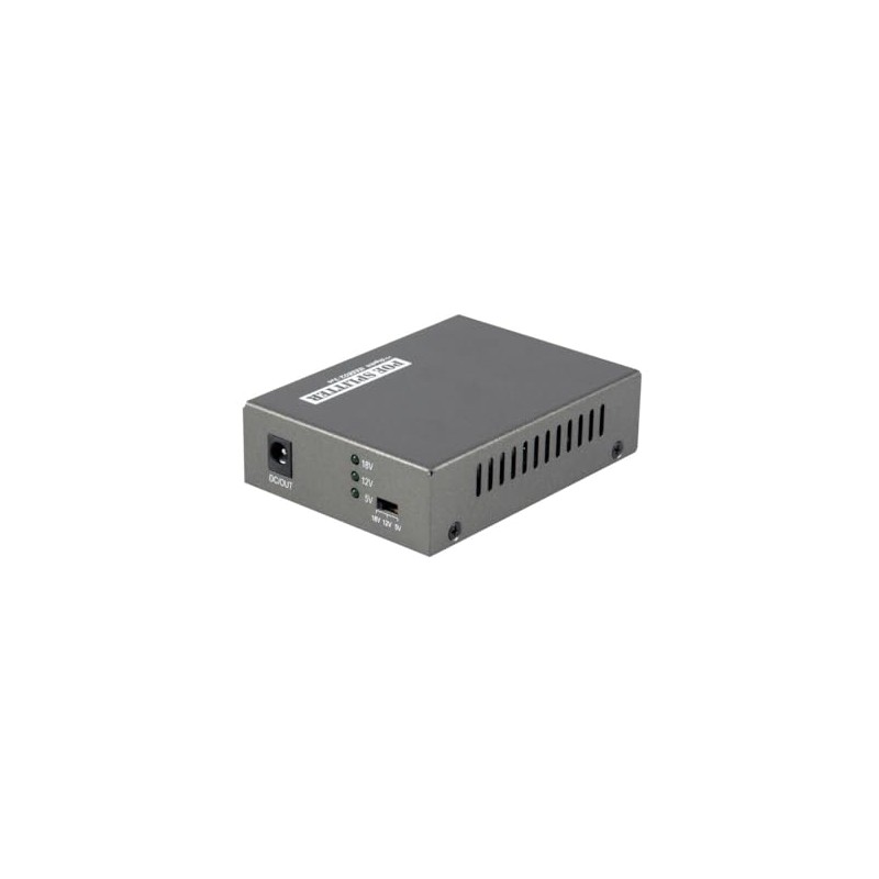 LevelOne Splitter POS-3000 1x GE/5~12V DC Gigabit PoE Plus Splitter/Black