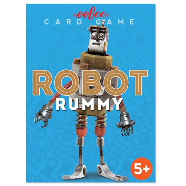 eeBoo Robot Rummy Playing Card Game