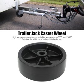 Trailer Jack Wheel Replacement, Black 1200LB Load Capacity Trailer Jack Caster Wheel for RV