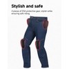 Motorcycle Riding Pants for Men Casual Motorcyle Jeans Blue