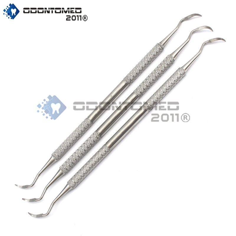 OdontoMed2011 Dental Elevator Sharp END Root TIP Pick 3 Pieces
