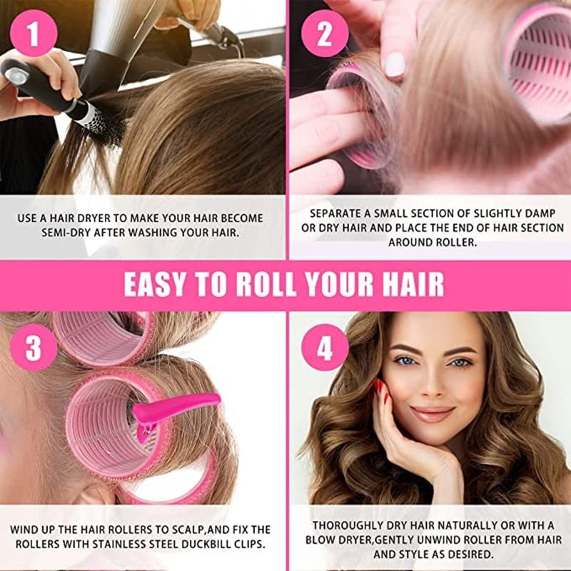 Juego de Tubos para Cabello Rulos para Cabello Juego de