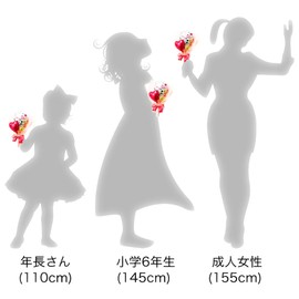 Candy Flower March Mini Message Candy Bouquet, Choose from 20 Styles (Music Notes, Pink)