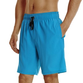 HOdo - Traje de baño para hombre de 9 pulgadas de secado rápido, Azul-cielo, Medium