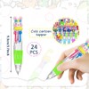 BAISDY 24Pcs Fun Pens Multicolor Pen in One, 4-in-1 Cute