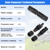 MC4 Solar Panel Connectors, 6 Pairs Male/Female Solar Panel Cable