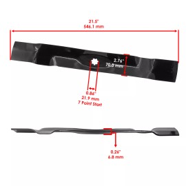 Caltric GX22151 GY20850 AM137333 AM137328 AM141033 Mulching Blade For John Deere