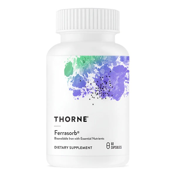 Thorne Ferrasorb (hierro Con Vitaminas B12, C Y Ácido Fólico
