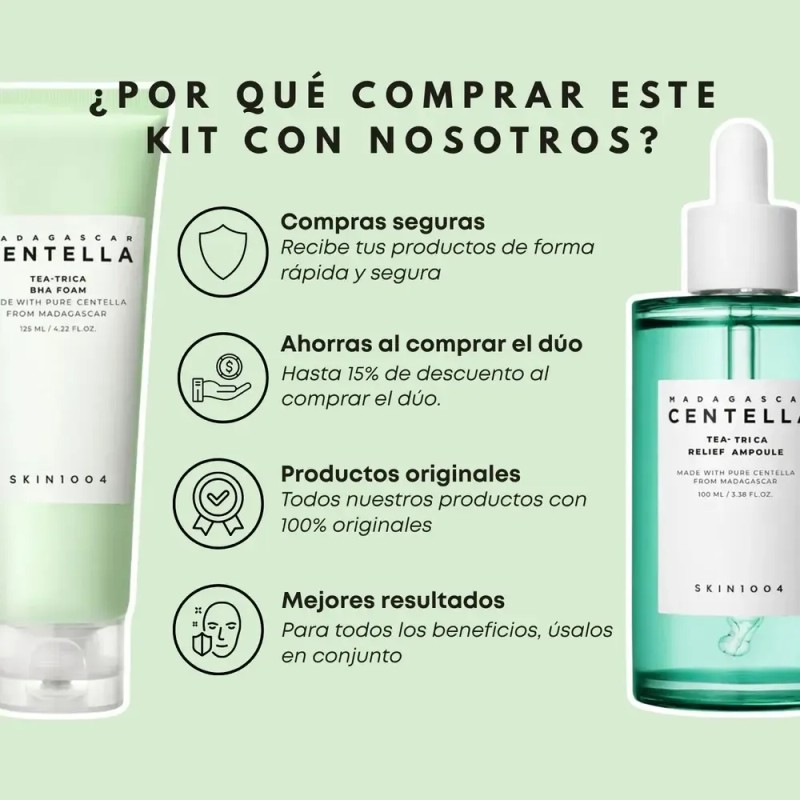Rutina Sencilla Skin1004 Piel Con Acné Kit Pack Skincare