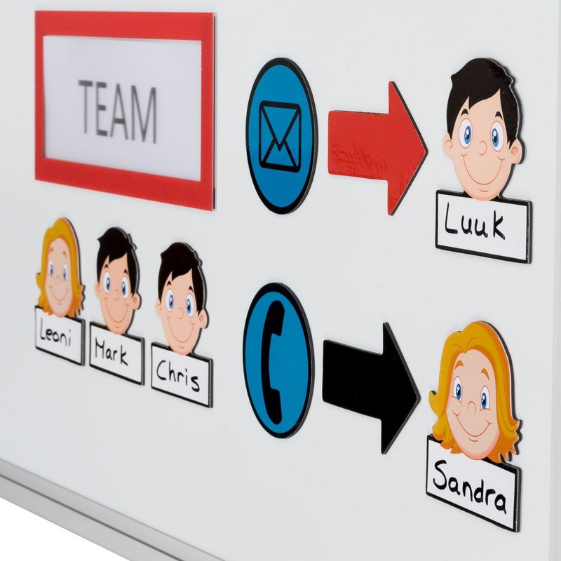 5 Name Magnets Avatar Men Rewritable 5.5 x 5 cm