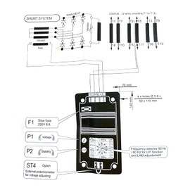 Generator Voltage Regulator R250 Single Phase 2 Wire Automatic Voltage Regulator AVR