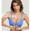 HACI Front Closure Bra for Women Unpadded Underwire Full Coverage