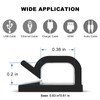 100 PCS Adhesive Cable Clips (Small, White&Black), Upgraded Wall Wire