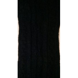 TWO FEET AHEAD WHOLESALE UNIFORM CABLE KNIT BLACK KNEE SOCKS GIRL'S 3 PR LOT-ALL SIZES