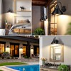 Brightever Gooseneck Outdoor Light Fixtures, 2-Pack Farmhouse Barn Lights for