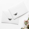 4 x Small 50mm 'Spotted Moth' Transparent/Clear Sticker Decals for