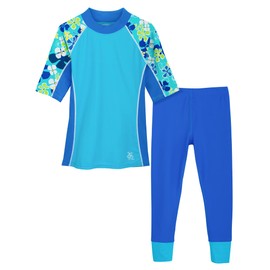Tuga Girls Seaside S/S & Swim Legging, Stintino (UPF 50+), 6/7 yrs