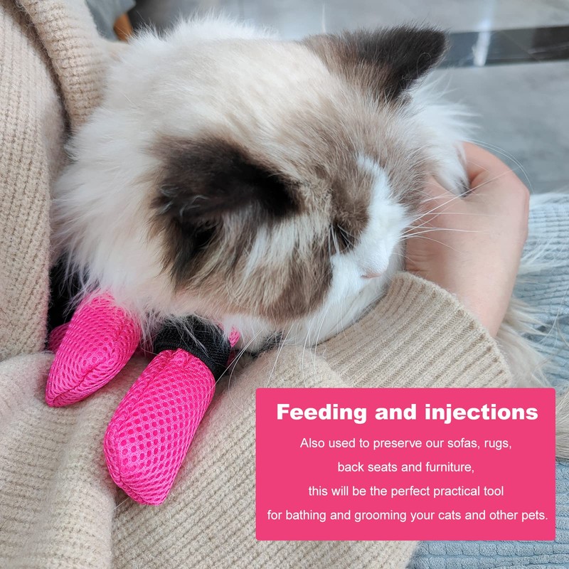 Paw Covers Anti-Scratch Foot Covers for Cats - Adjustable Mesh