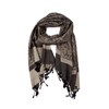 Sakkas Two Tone Vintage Jacquard Paisley Pashmina Shawl Wrap Scarf